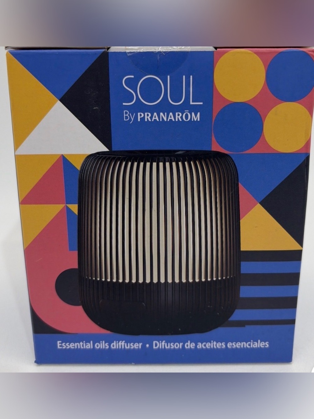 Prana Black Ribbed Essential Oil Diffuser